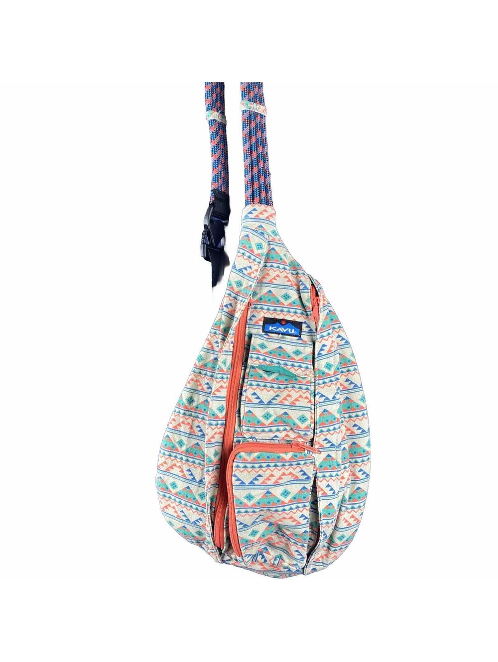 KAVU SW QUILT ROPE BAG MESSENGER BACKPACK SLING CROSSBODY  Great Condition